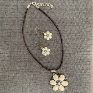 Brighton Safari Brown Cord Necklace Set